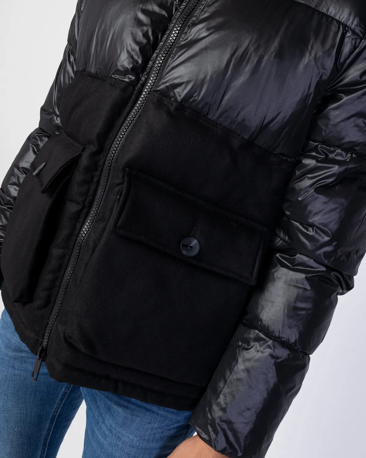Piumino Antony Morato capo spalla regular fit in nyl Nero