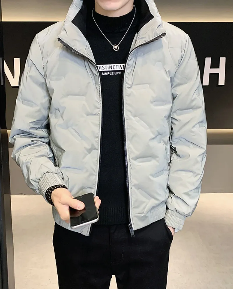 Piumino sportivo casual da uomo, nuovo, leggero, corto e caldo