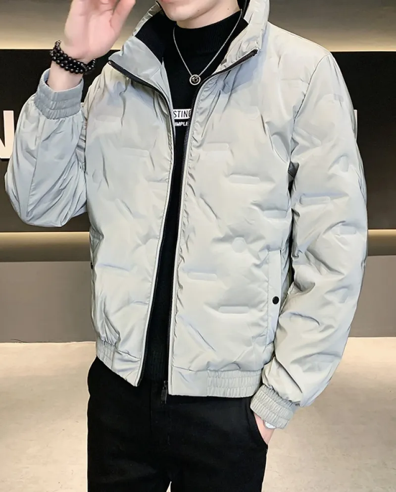 Piumino sportivo casual da uomo, nuovo, leggero, corto e caldo