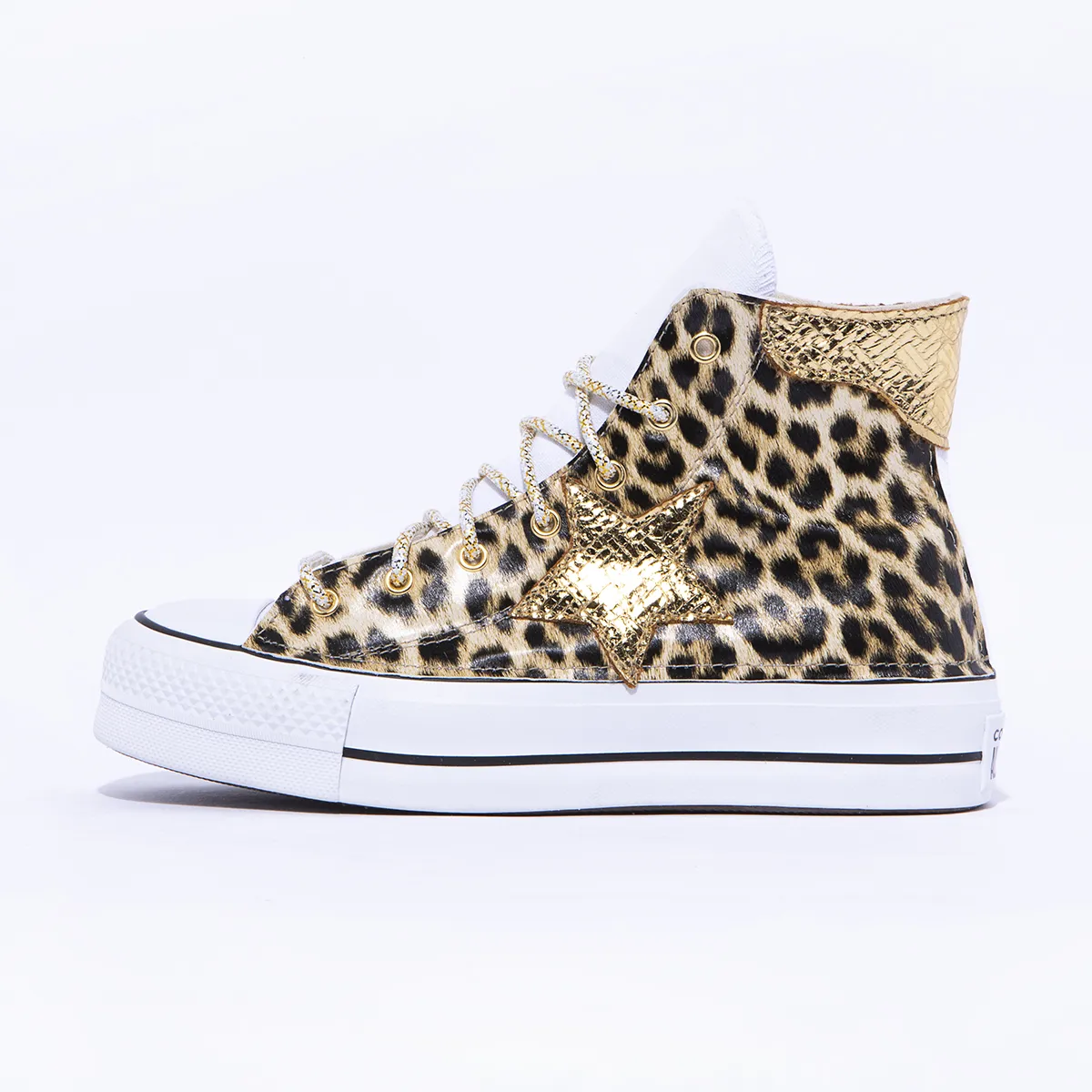 Platform Hi De-la Stars Animalier Gold