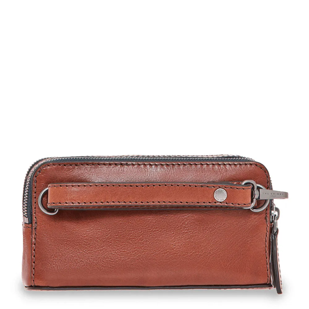 Pochette Uomo con Polsiera e Tracolla THE BRIDGE linea Alberto in Pelle Marrone 05313201