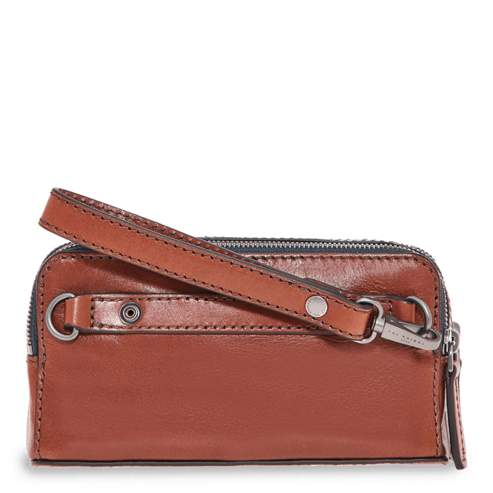 Pochette Uomo con Polsiera e Tracolla THE BRIDGE linea Alberto in Pelle Marrone 05313201