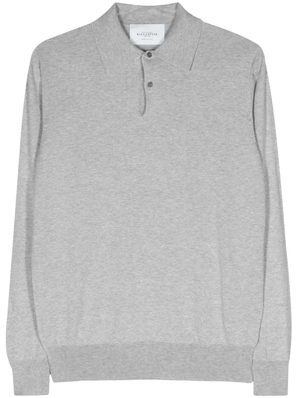 Polo con effetto mélange in grigio Ballantyne - uomo