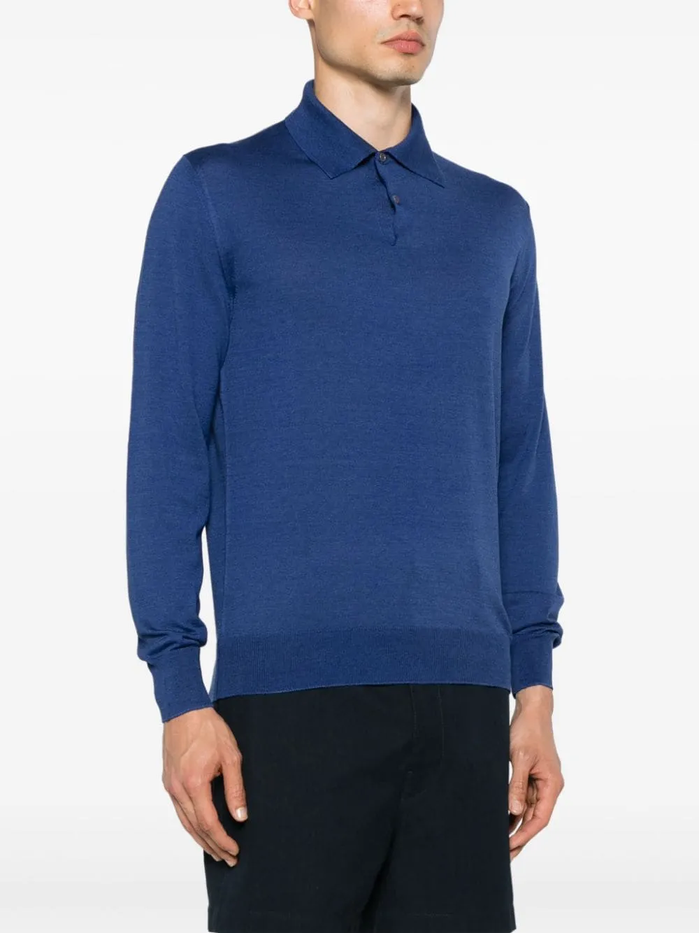 Polo in maglia fine in blu di BALLANTYNE - uomo