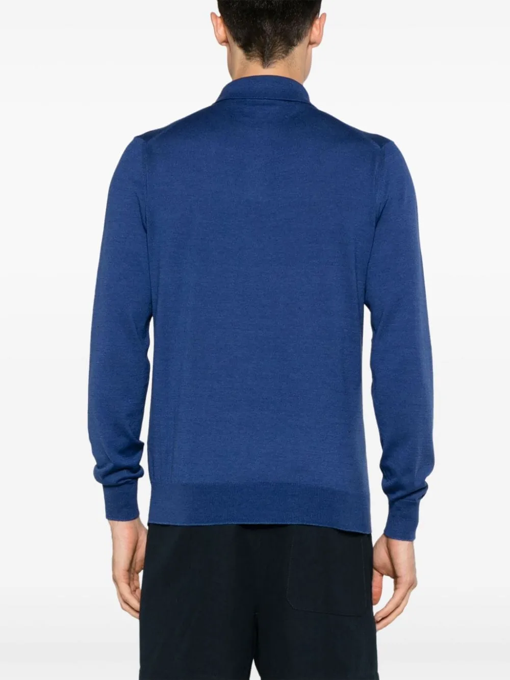 Polo in maglia fine in blu di BALLANTYNE - uomo