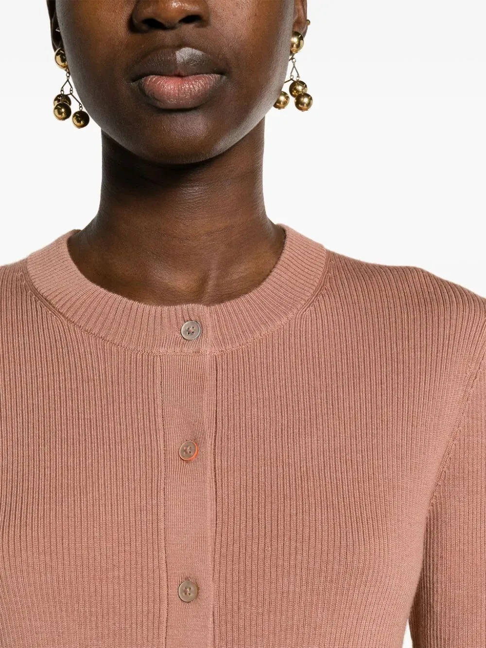 PS PAUL SMITH KNITTED BUTTONED CARDIGAN