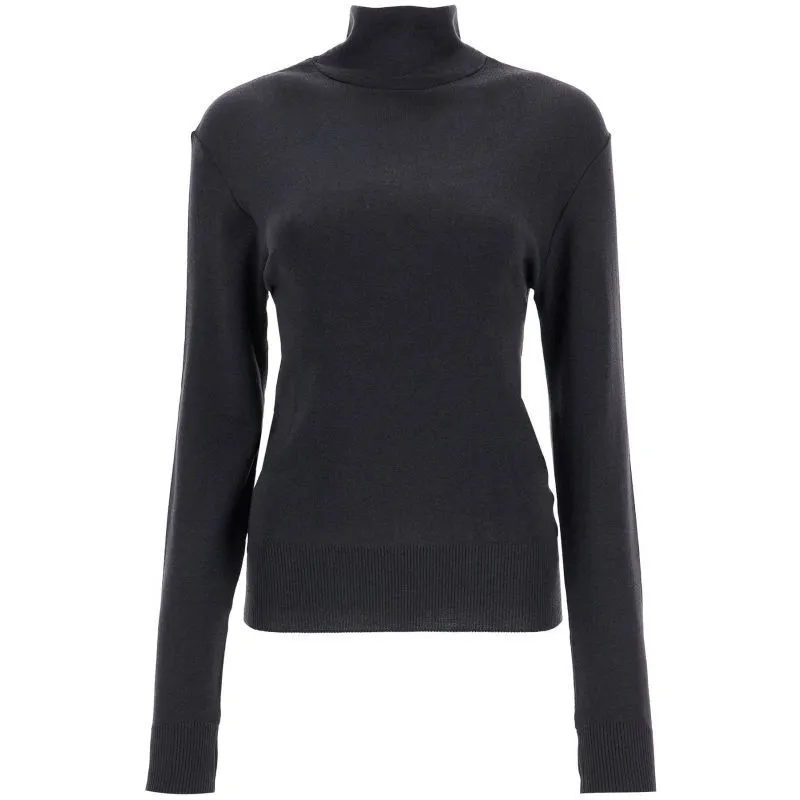 Pullover a collo alto senza cuciture