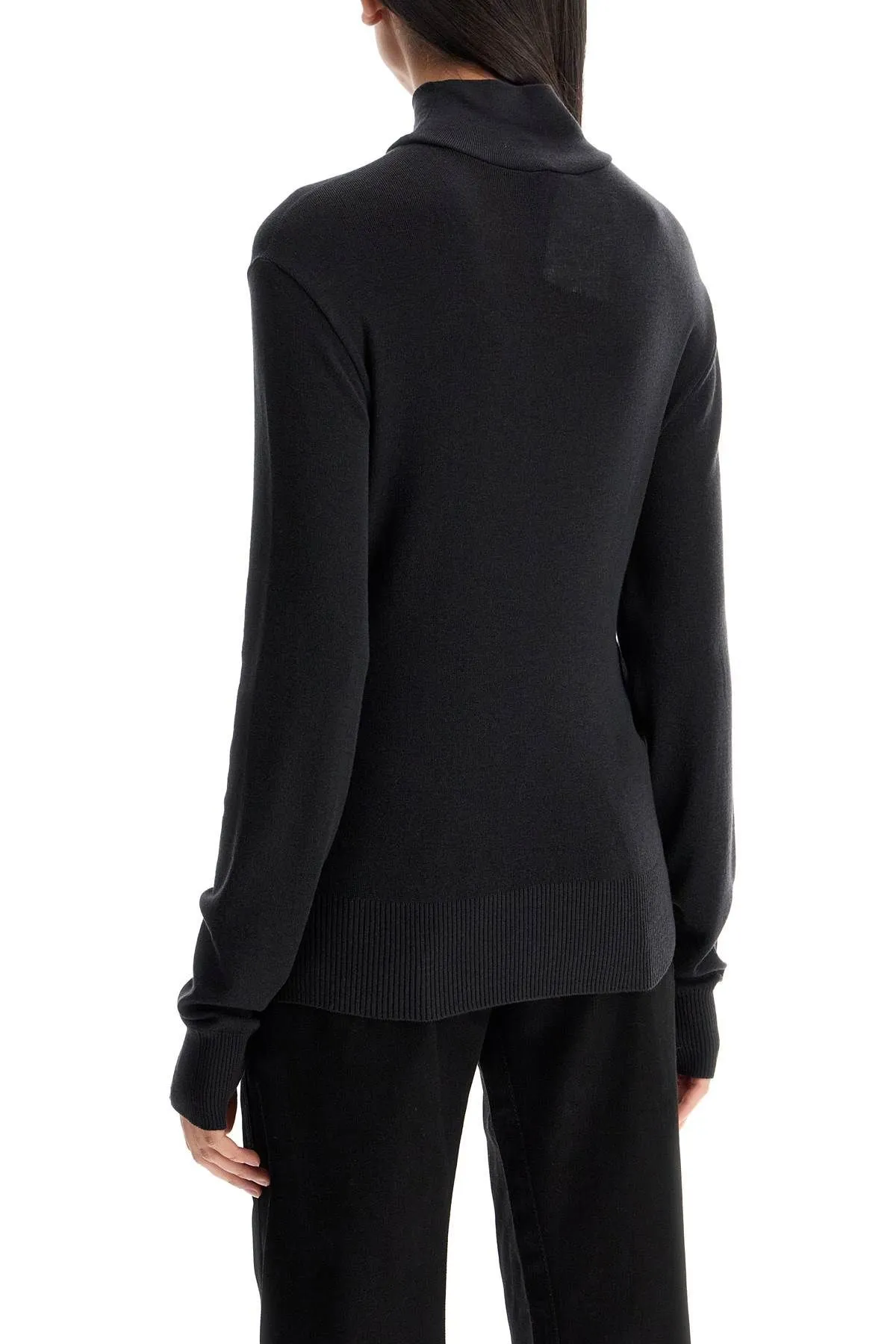 Pullover a collo alto senza cuciture