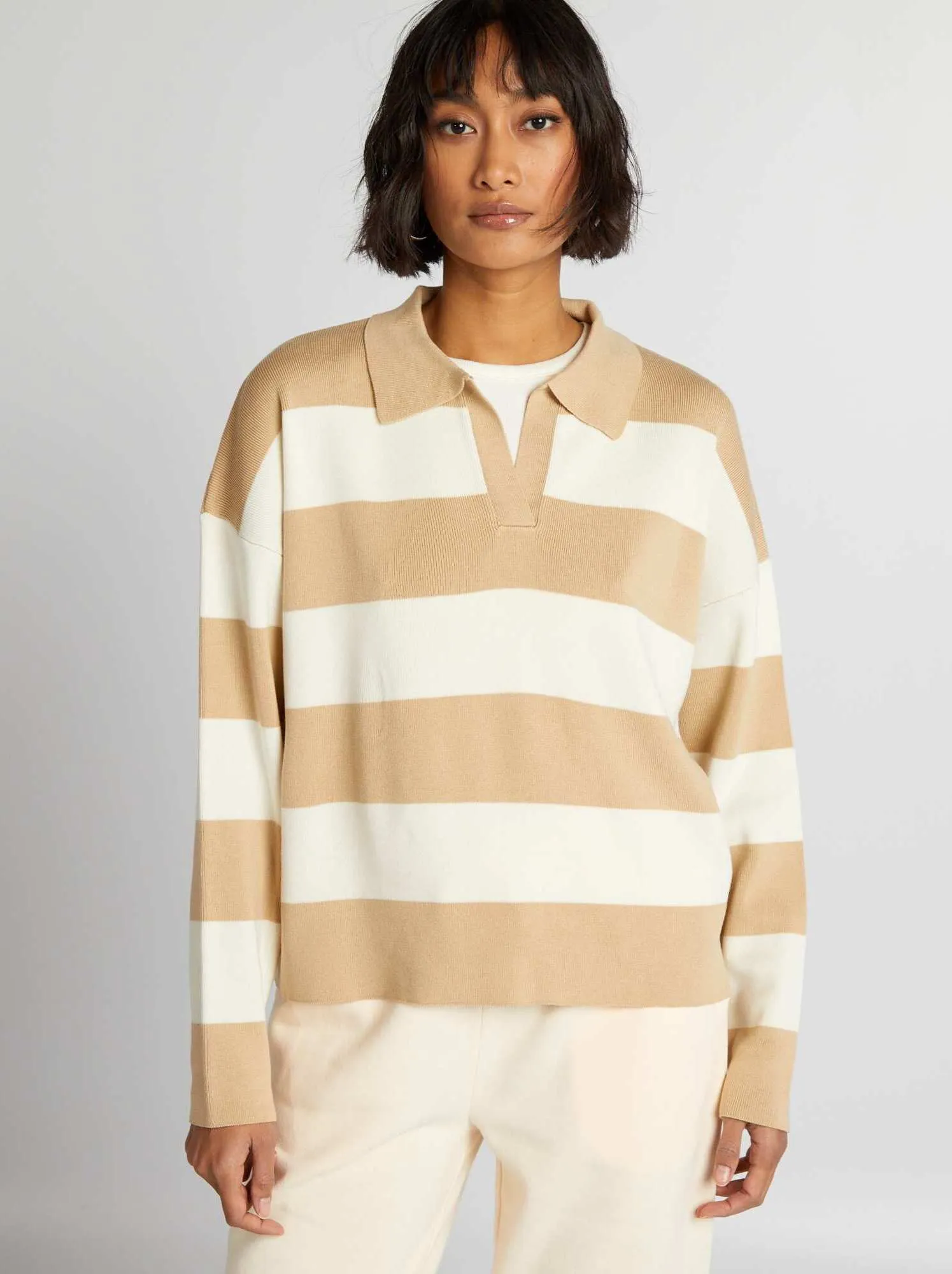 Pullover lavorato a maglia - BIANCO