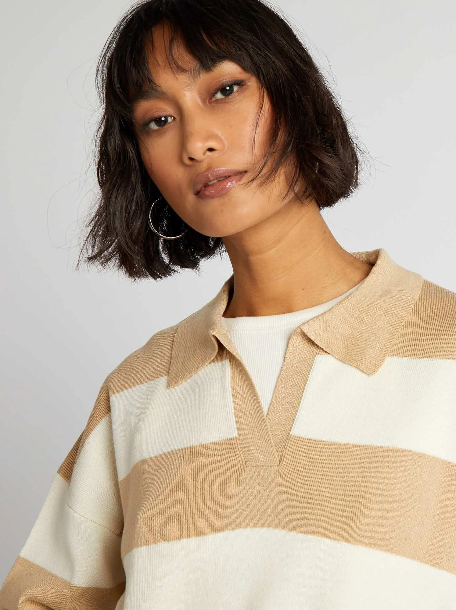 Pullover lavorato a maglia - BIANCO