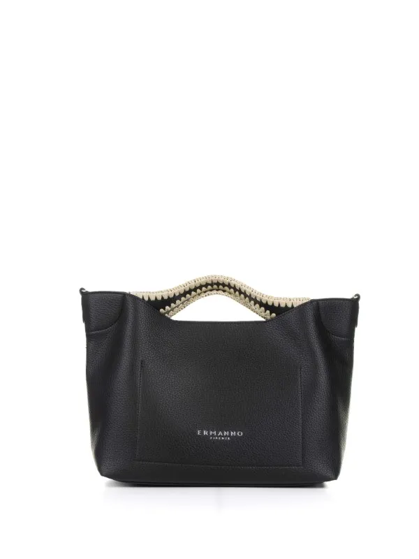 Rachele black leather handbag
