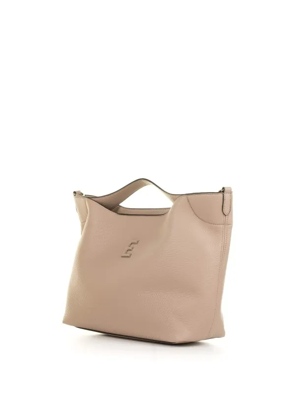 Rachele Small powder pink leather handbag