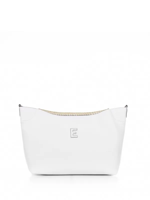 Rachele white leather handbag