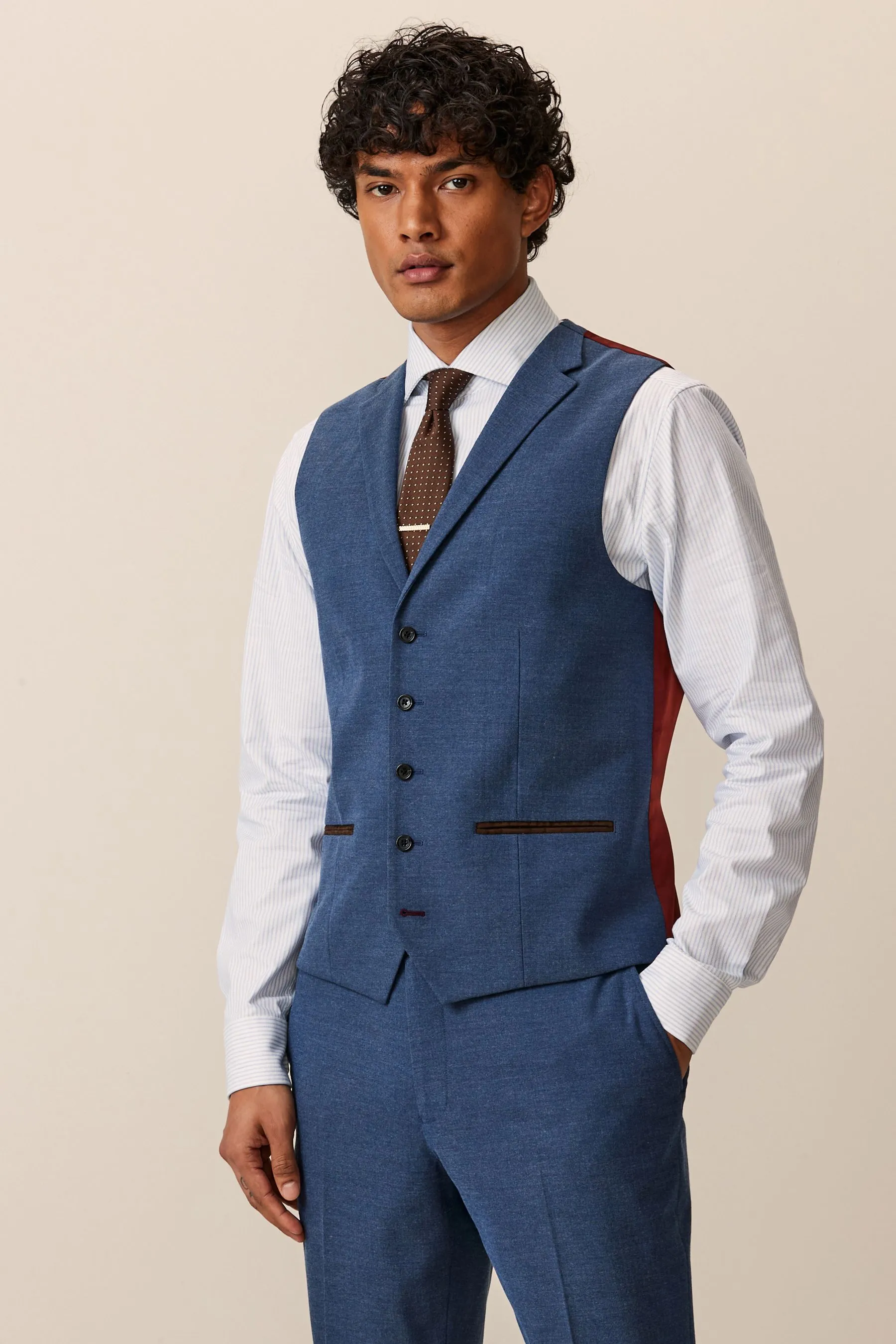 Regular - Gilet da completo a spina di pesce