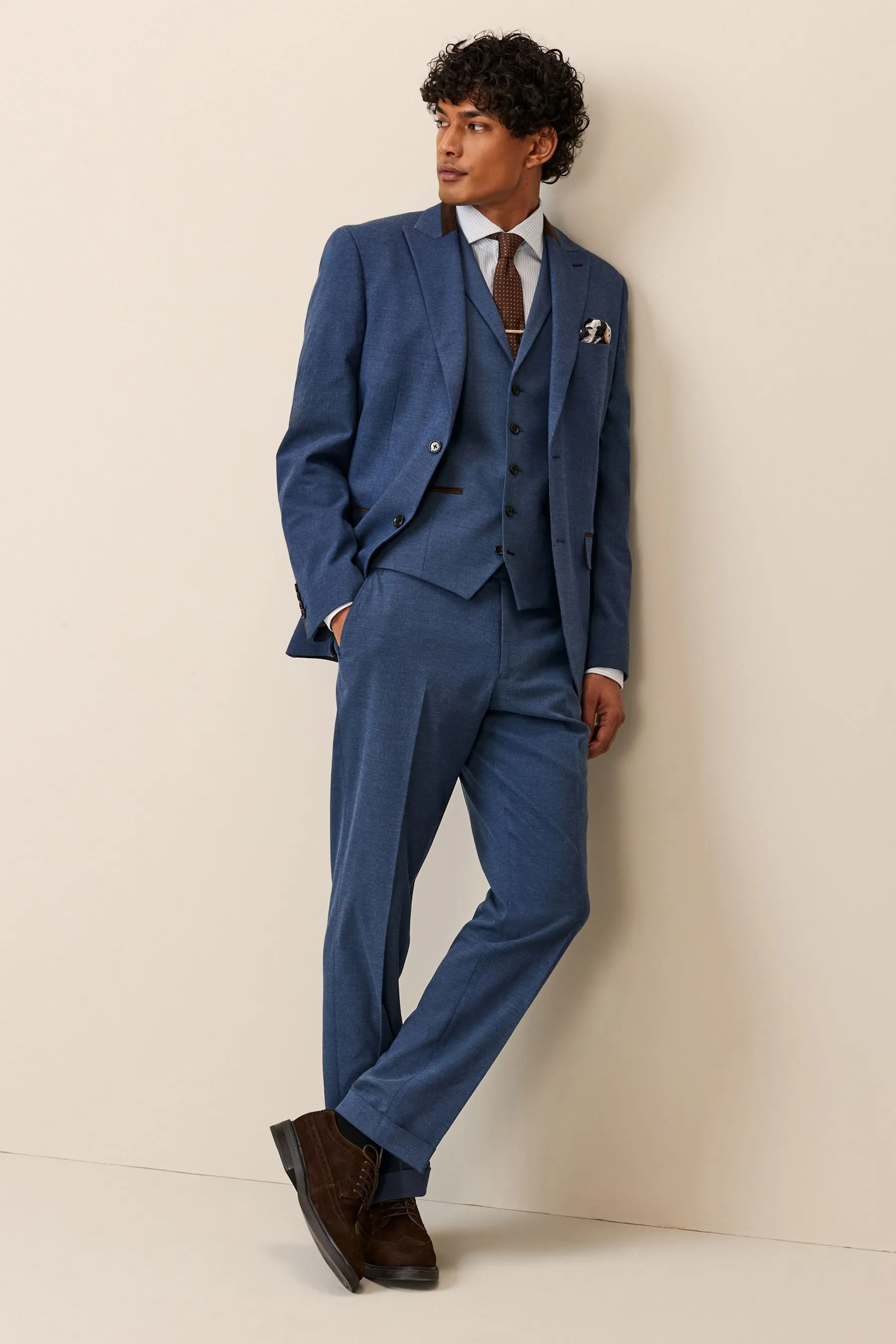 Regular - Gilet da completo a spina di pesce
