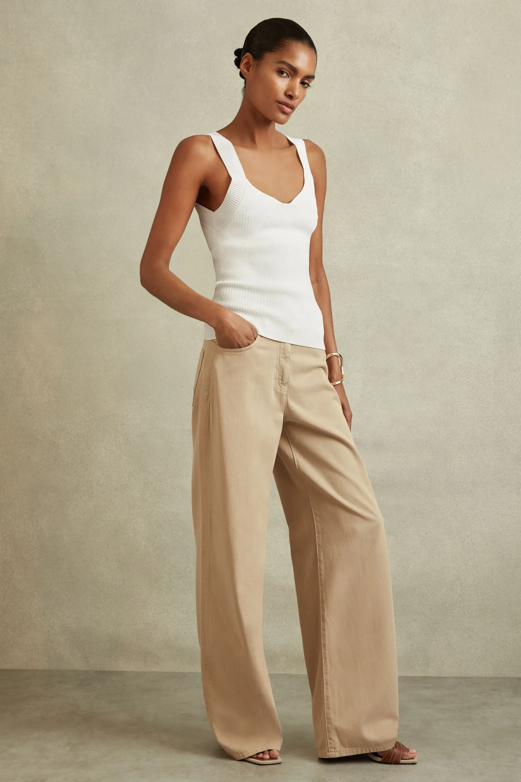 Reiss - Dani - Top con scollo a cuore    