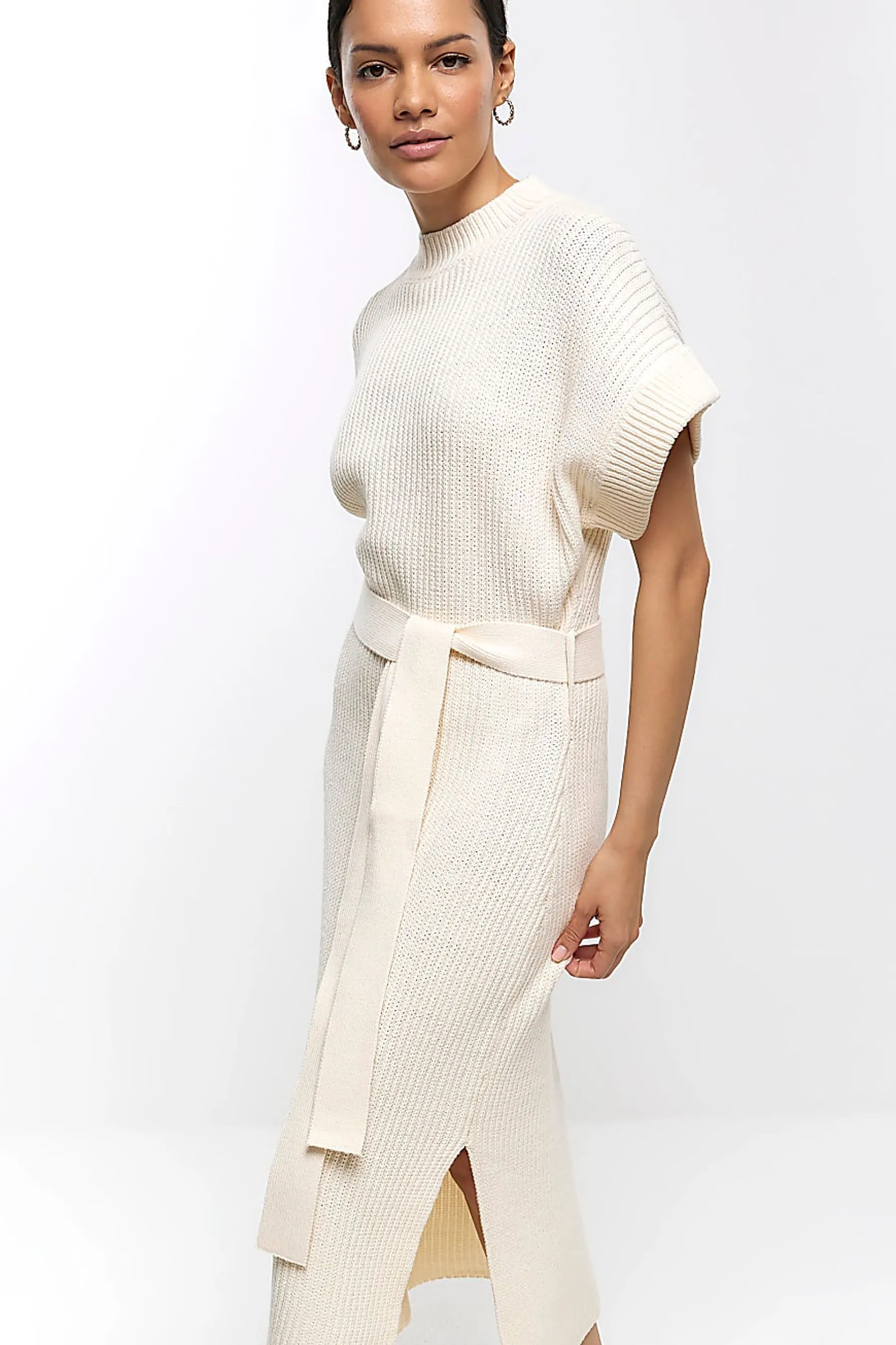 River Island - Abito midi a collo alto