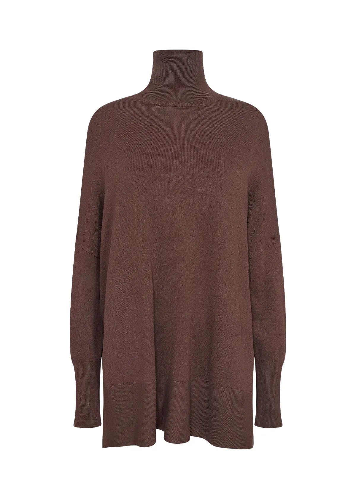 SC-Dollie 719: Pullover Turtleneck in Marrone Cioccolato – Comodità e Stile con Soyaconcept