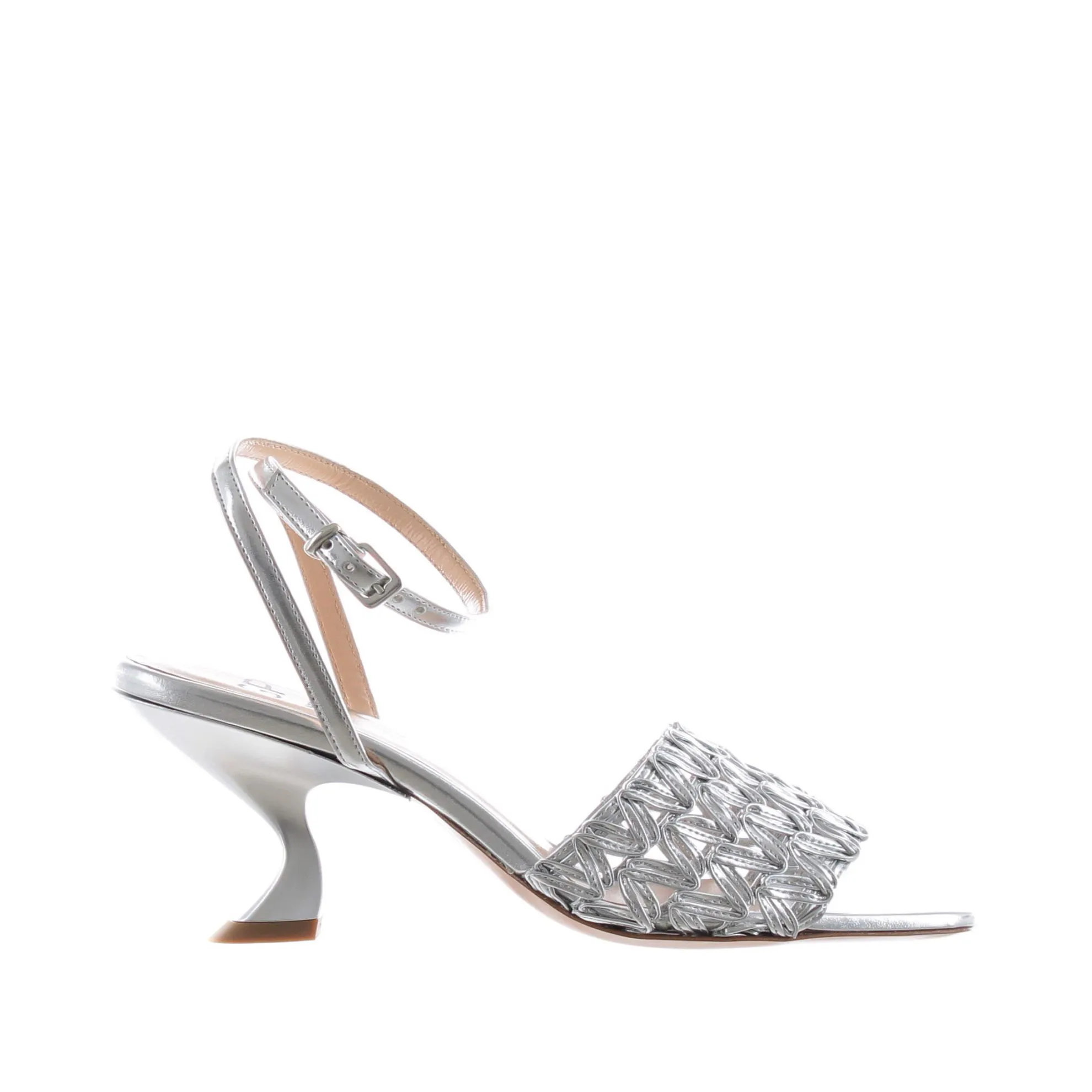 Scarpa argento pelle