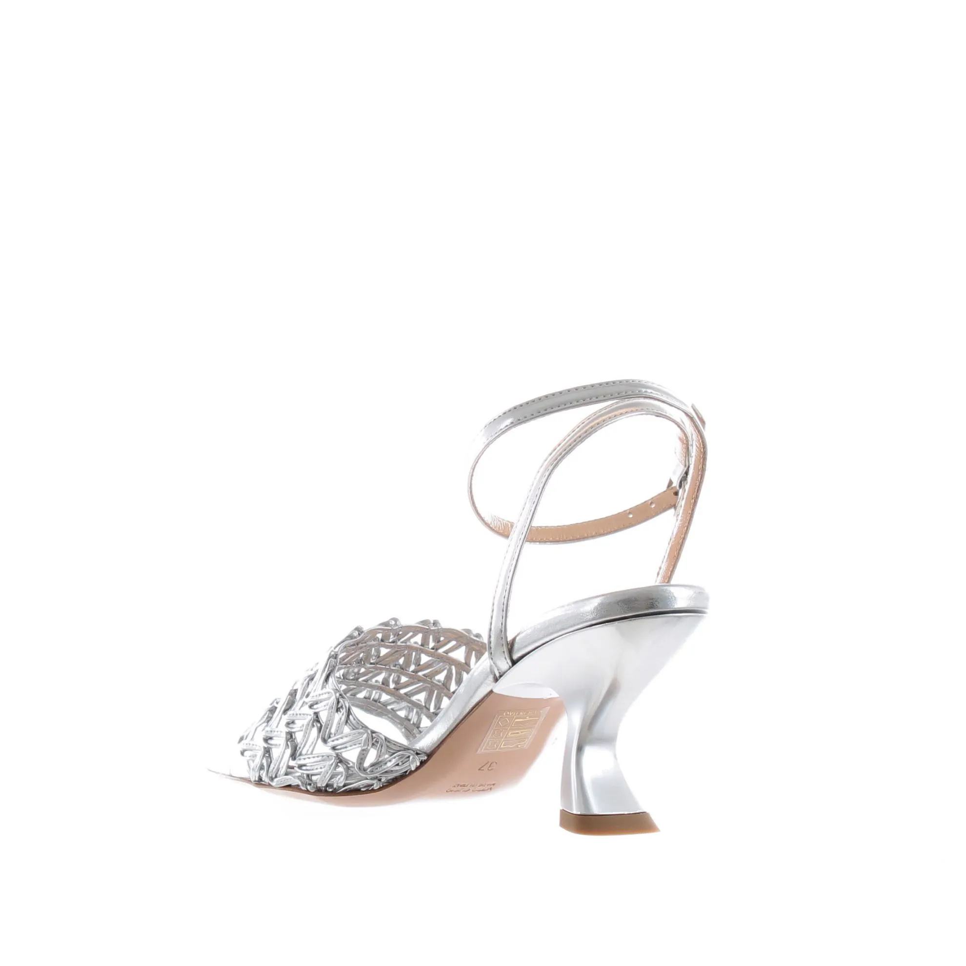 Scarpa argento pelle