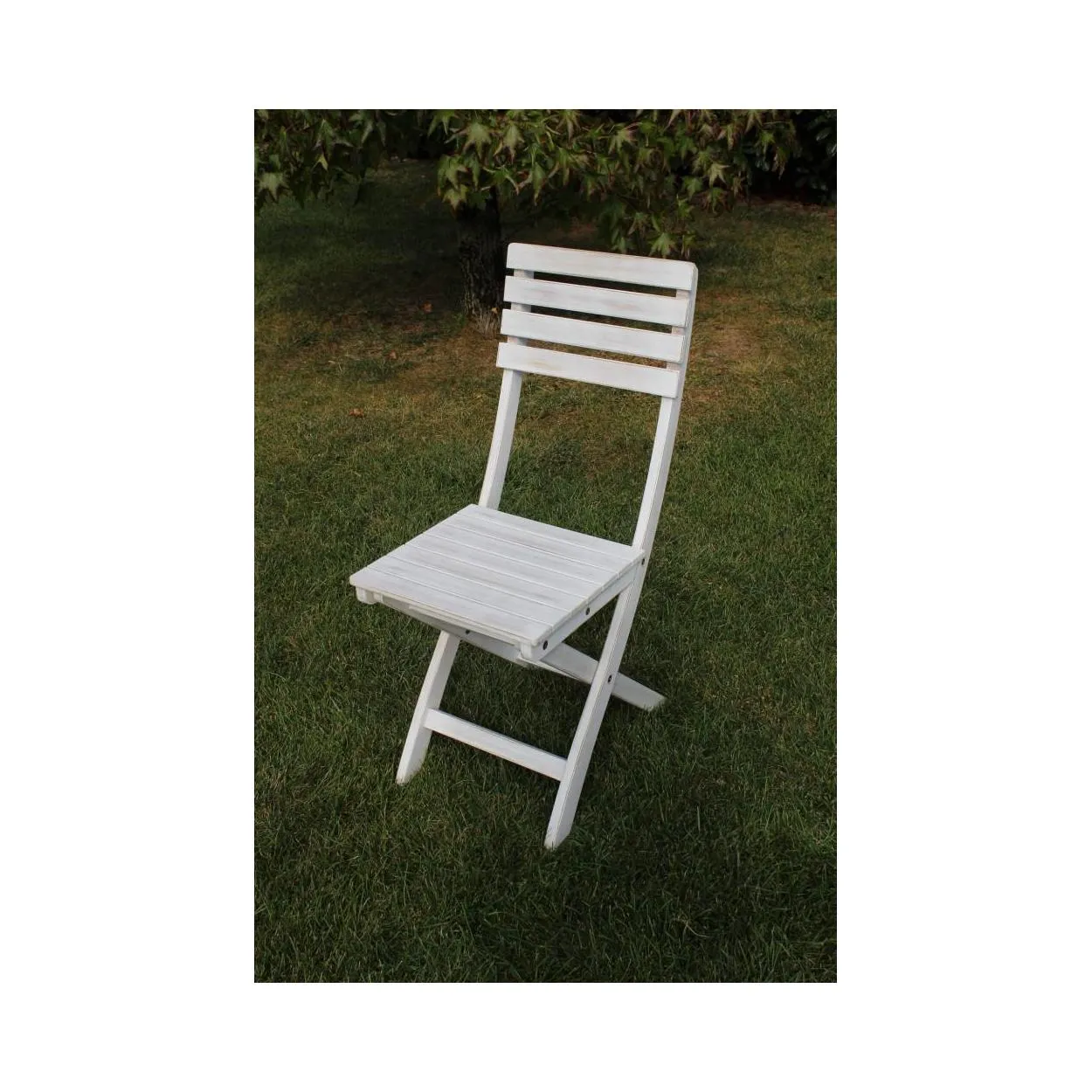 SEDIA DALILA S/BRACCIOLI BIANCA - BIANCO