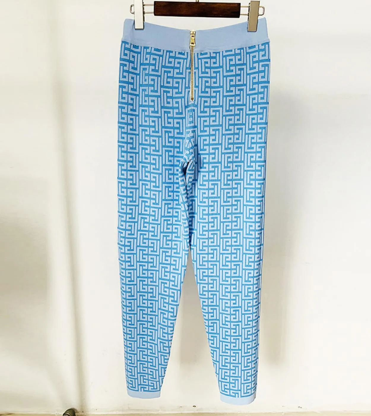 Set invernale blu cielo Pullover blu cielo Pantaloni a matita Set di pantaloni Set di pantaloni maglione