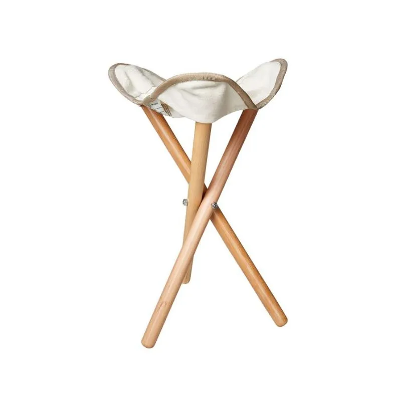 Sgabello NORDISK Rebild Treppiede in legno (Sandshell)