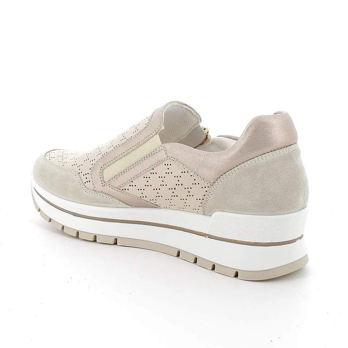 Slip on anisia in pelle da donna c/cerniera