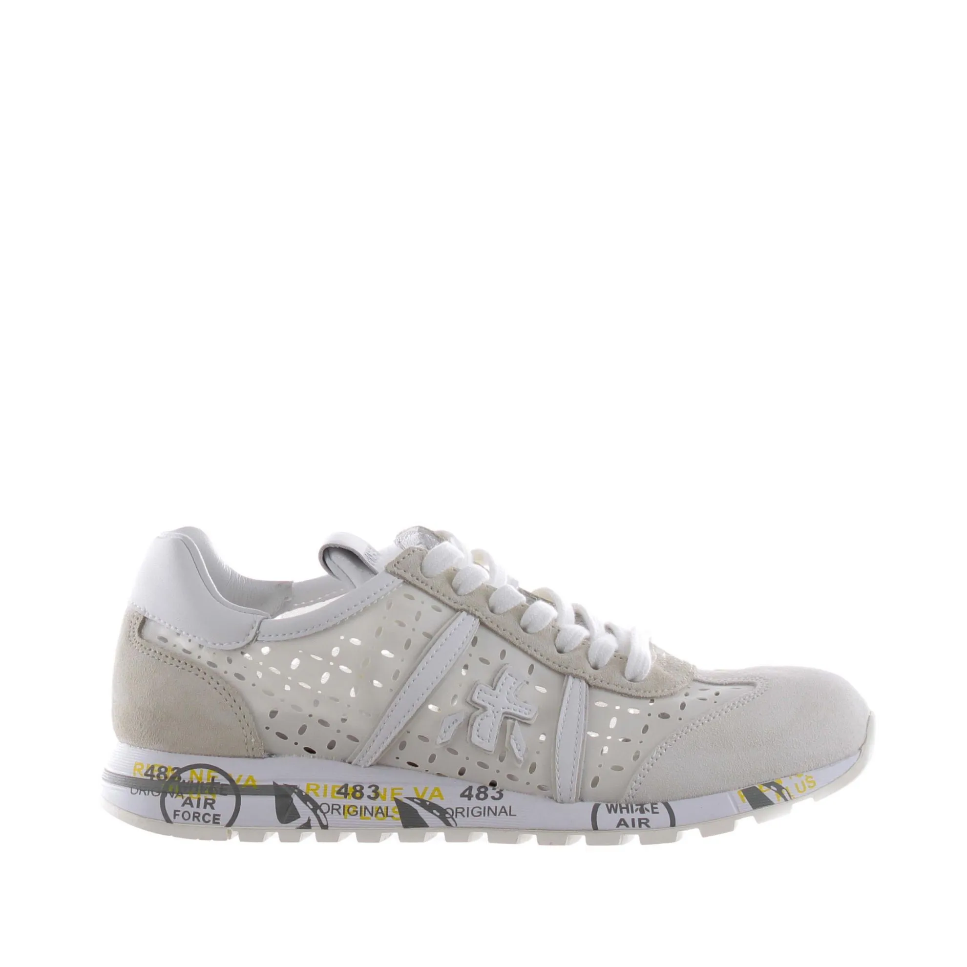Sneaker in camoscio e nylon
