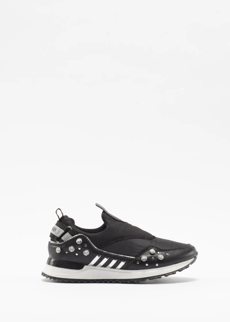 Sneaker in lycra con strass