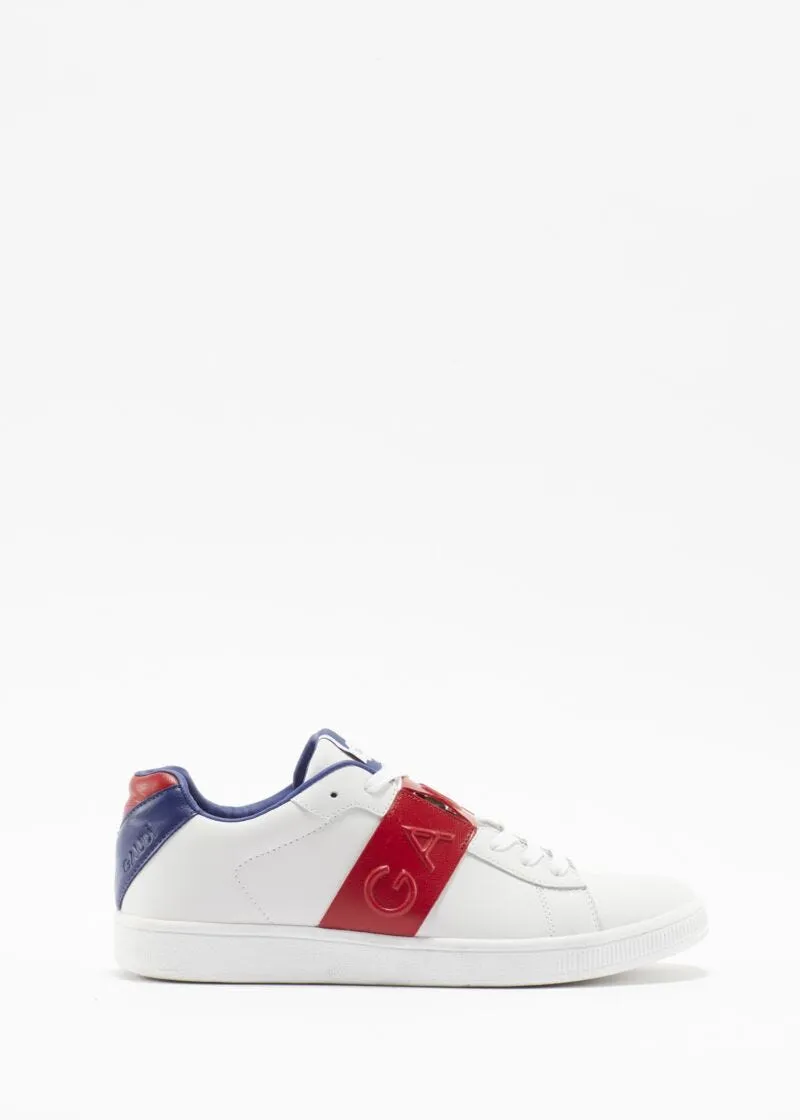 Sneaker in pelle con logo