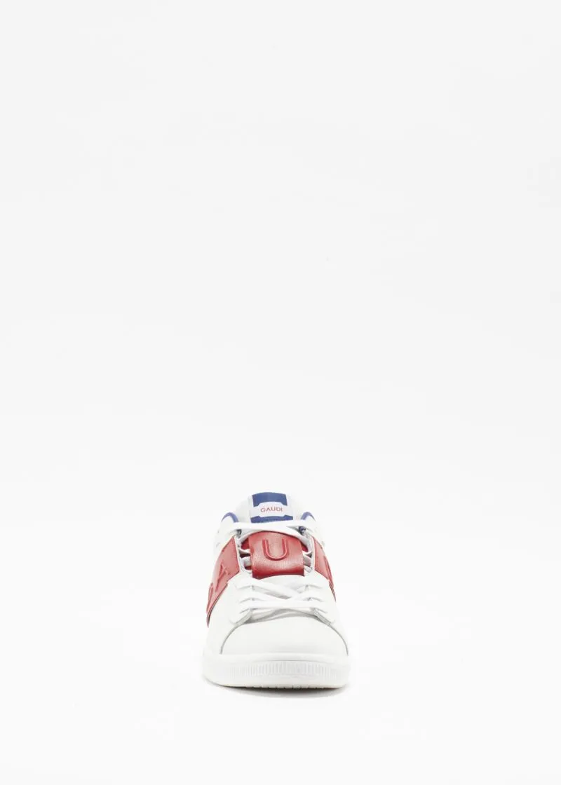 Sneaker in pelle con logo