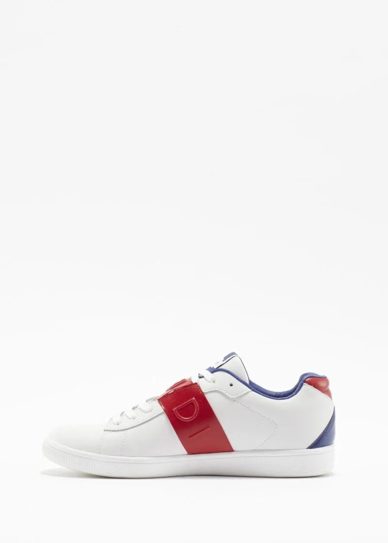 Sneaker in pelle con logo
