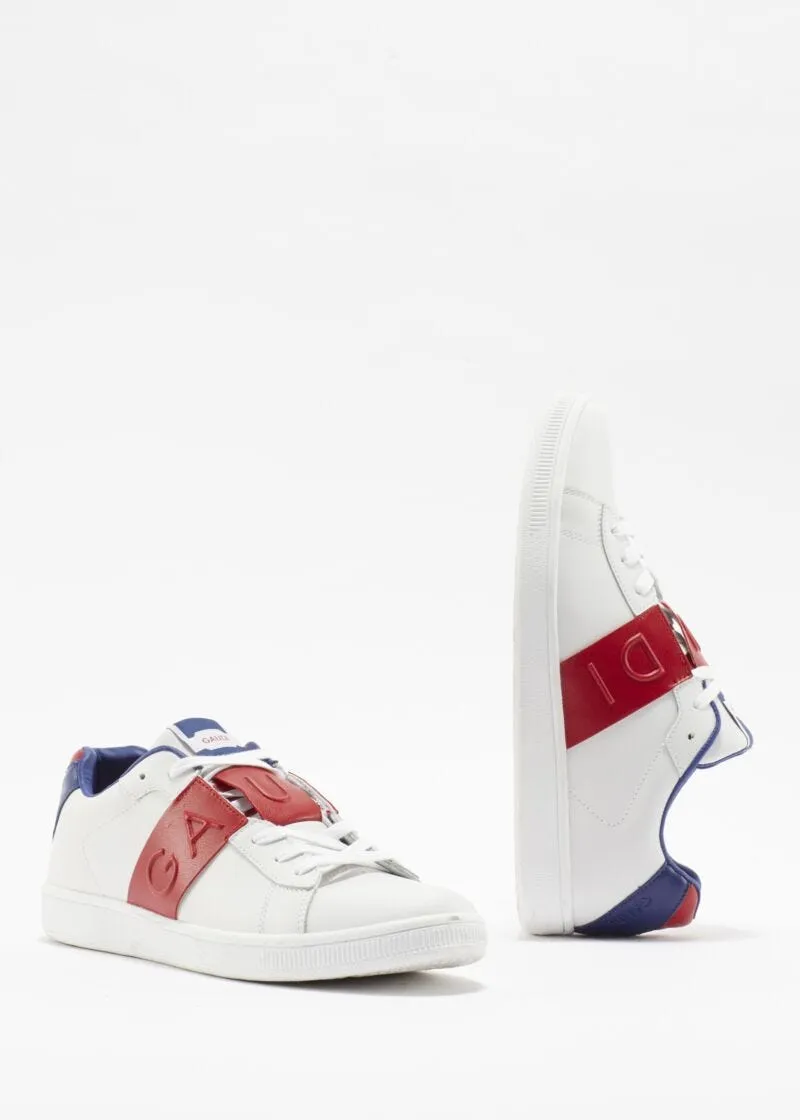 Sneaker in pelle con logo