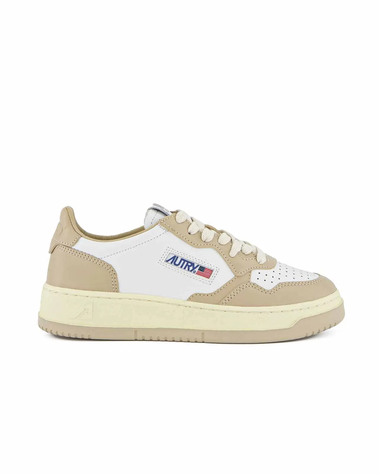 Sneaker Medalist Low Bicolor bianca beige