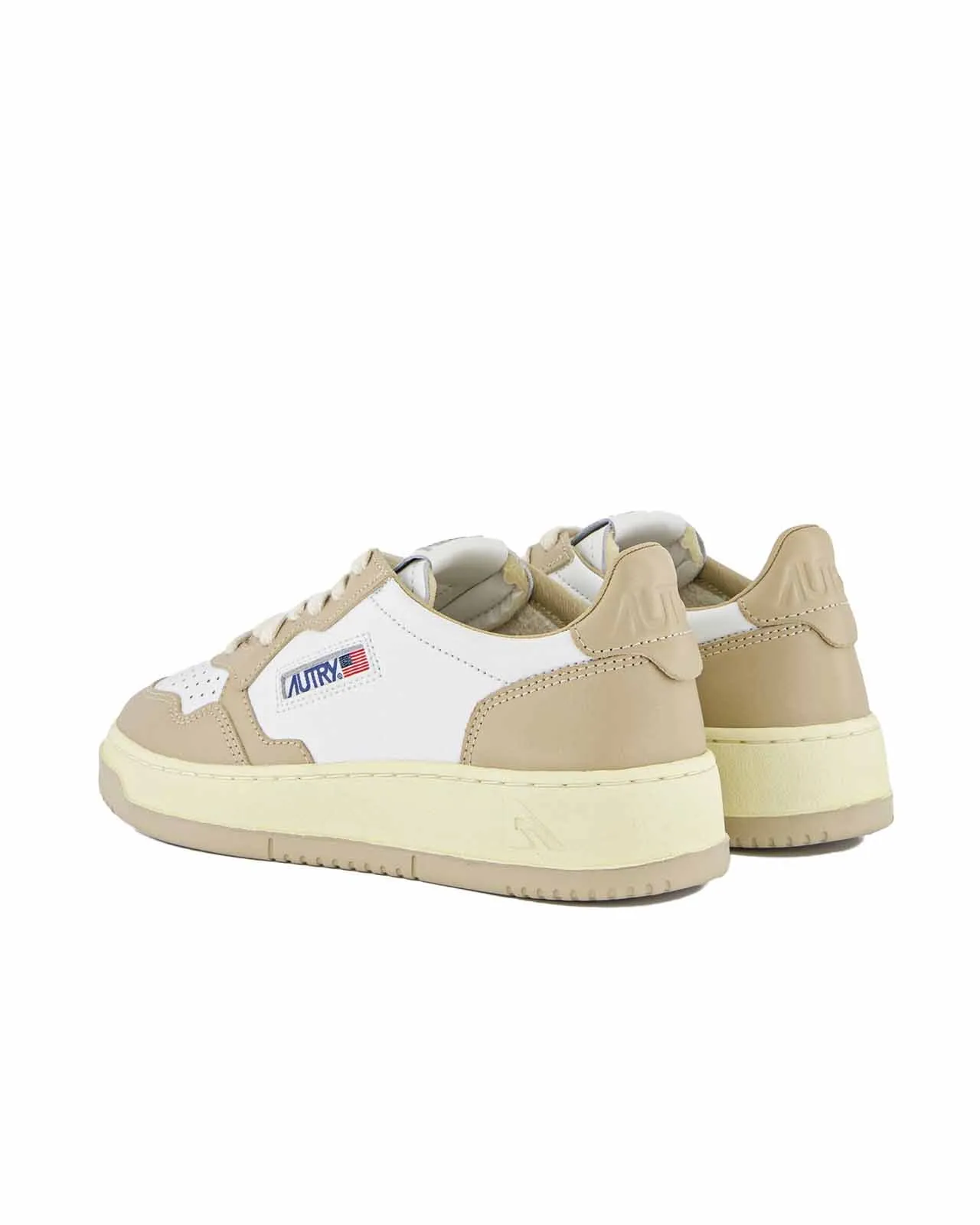 Sneaker Medalist Low Bicolor bianca beige