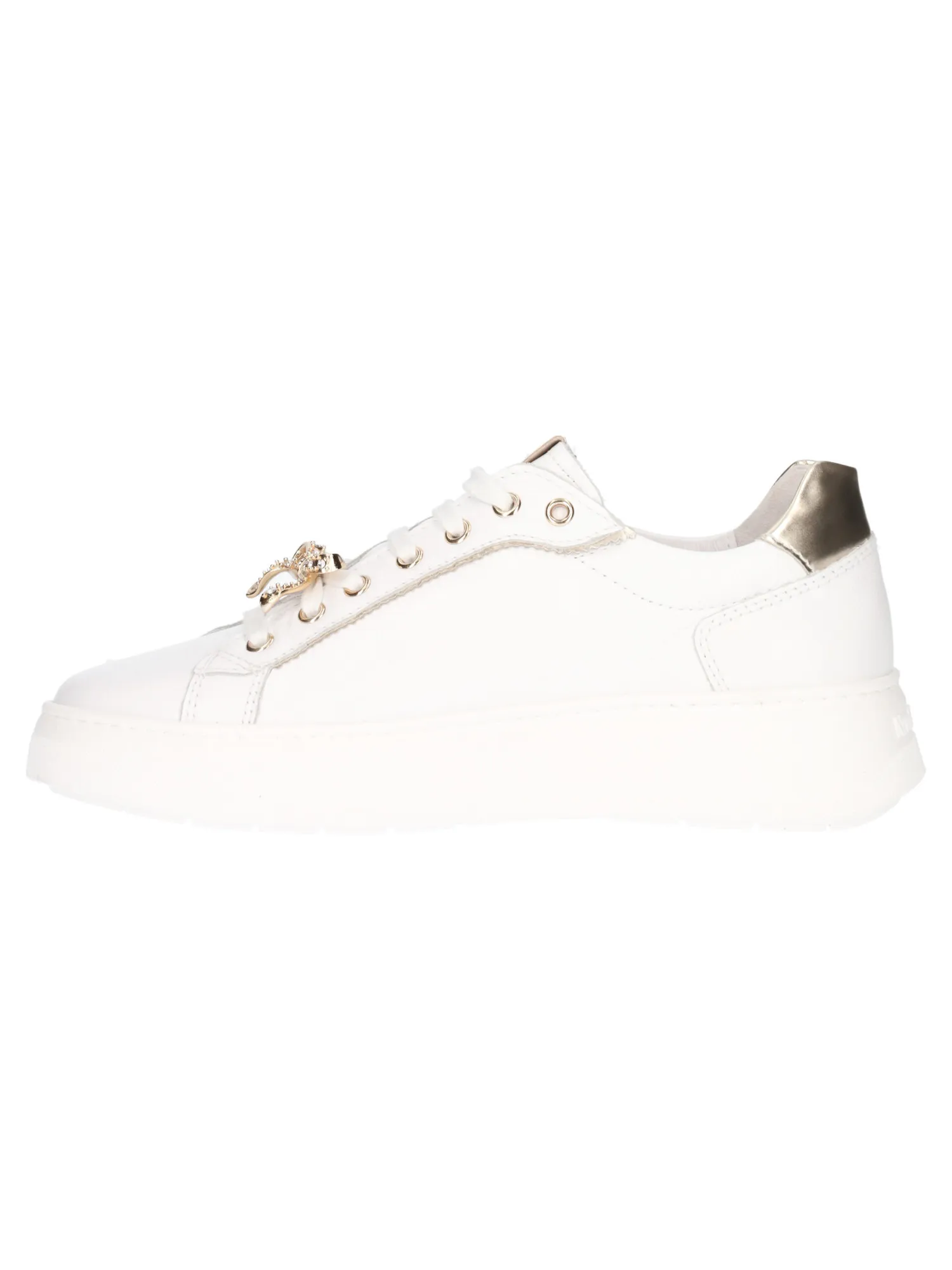 Sneaker platform Nero Giardini da donna bianca
