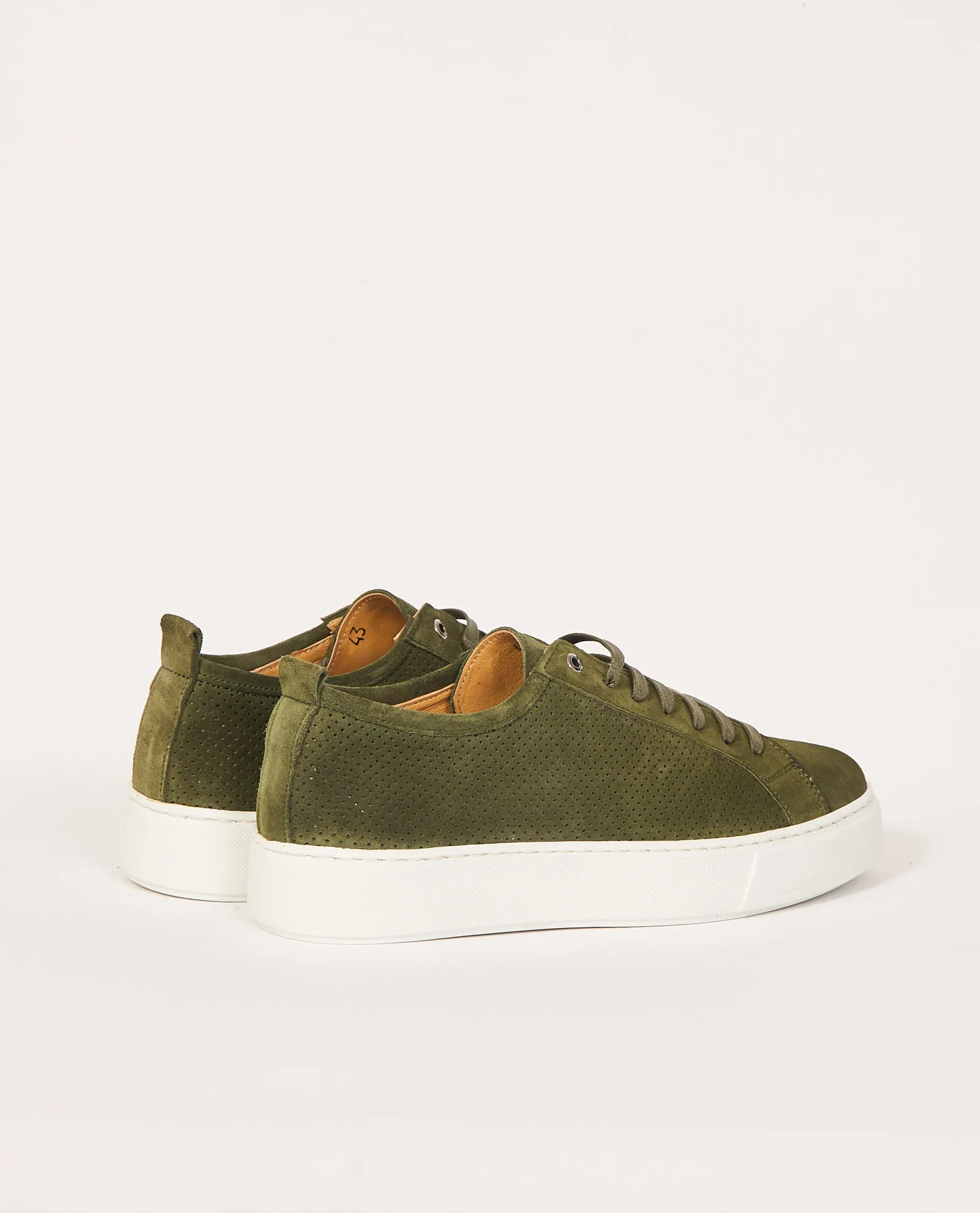 Sneaker uomo Exton traforate in camoscio