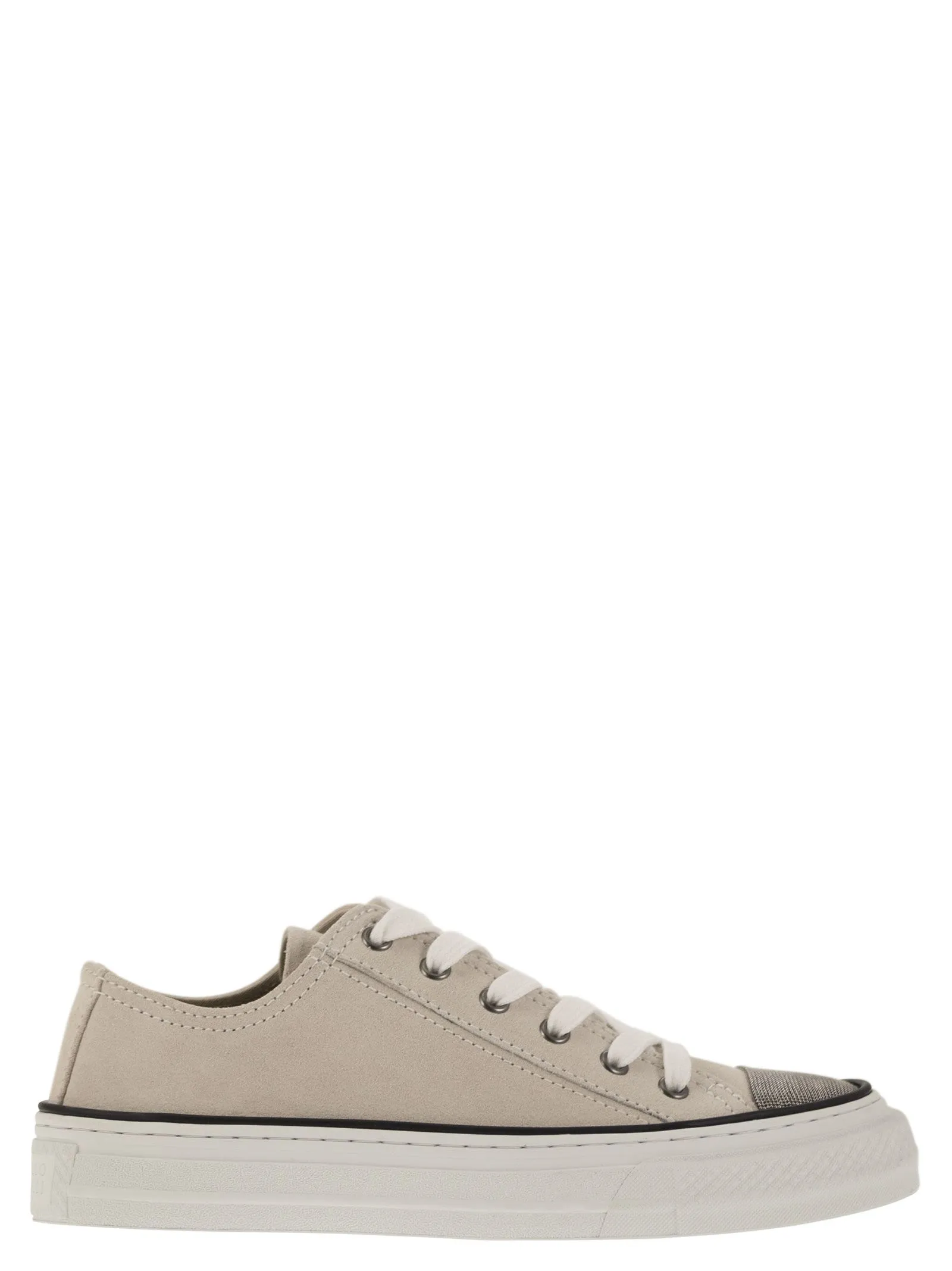 Sneakers in camoscio con Precious Toe