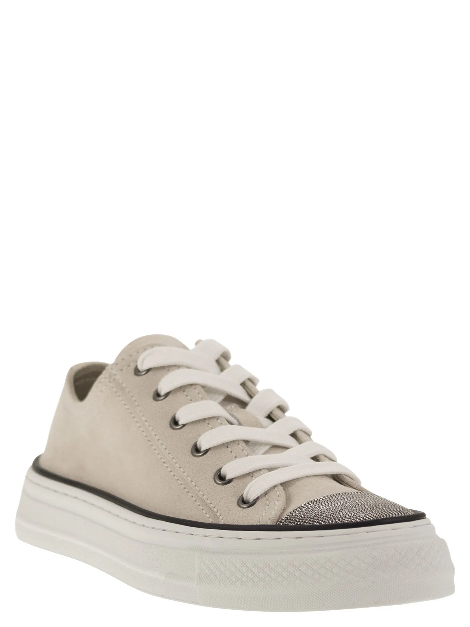 Sneakers in camoscio con Precious Toe