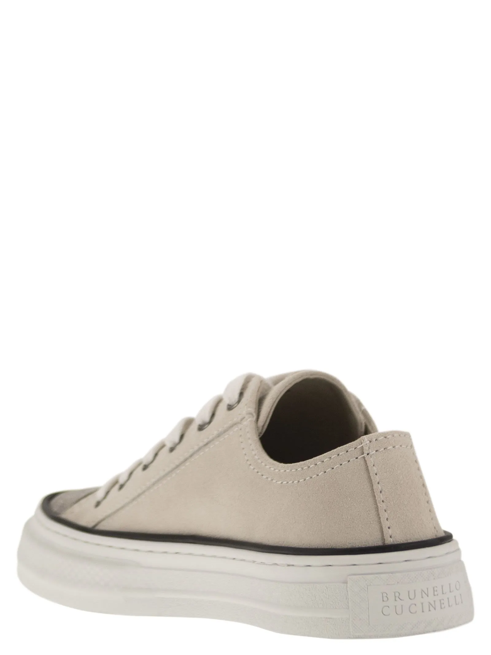 Sneakers in camoscio con Precious Toe