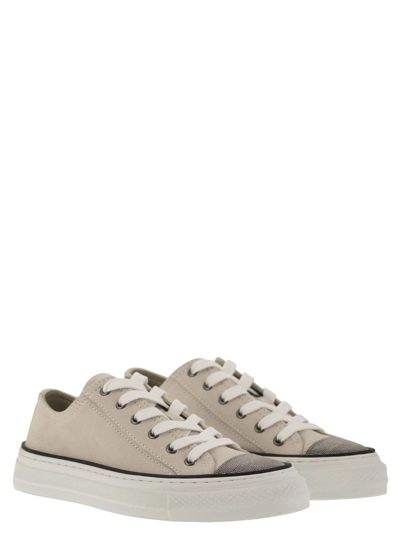 Sneakers in camoscio con Precious Toe