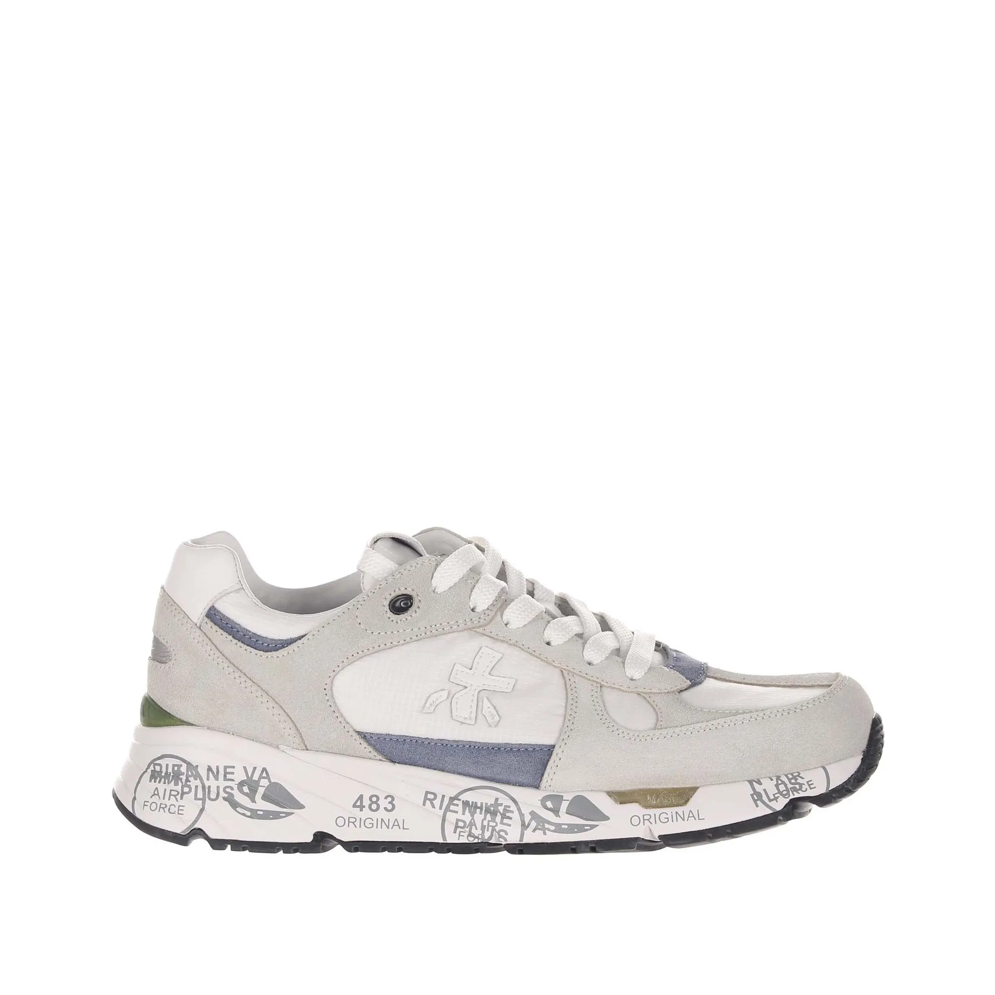 Sneakers in camoscio e nylon