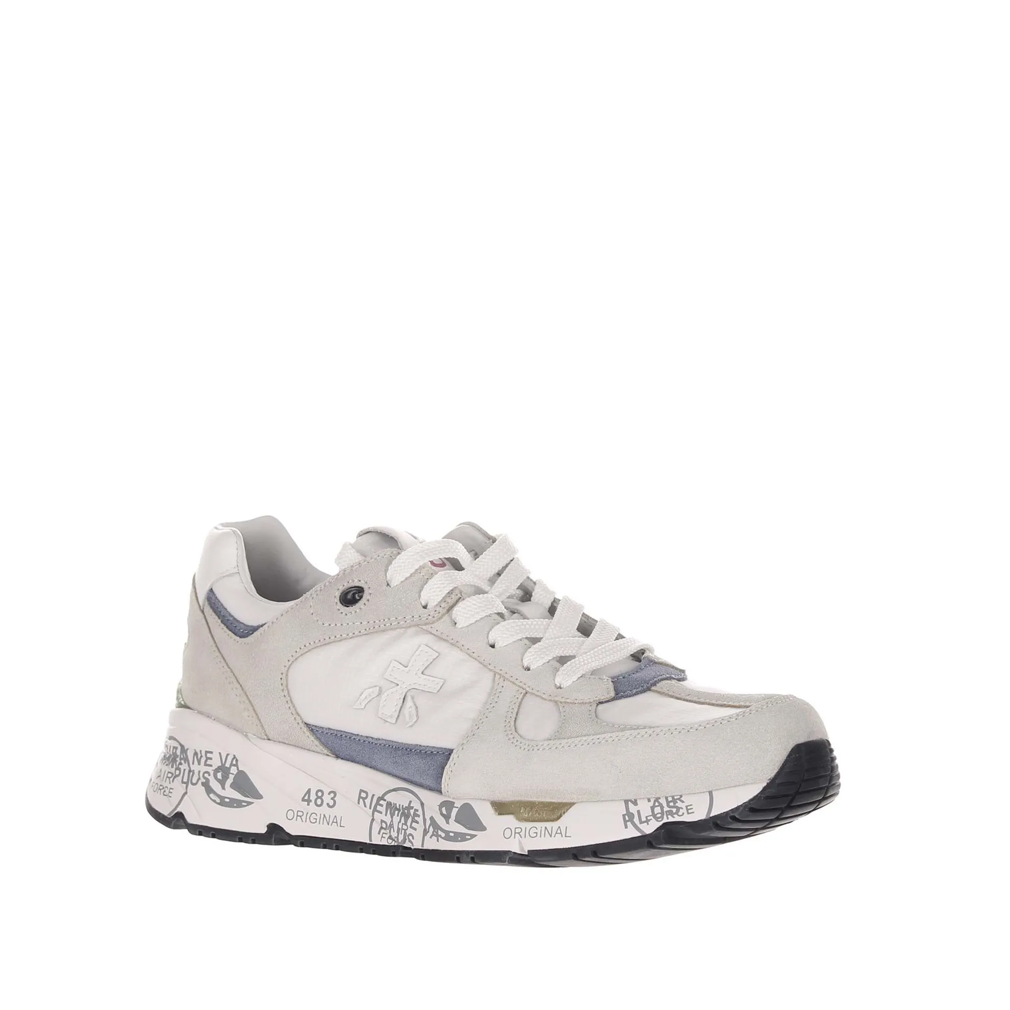 Sneakers in camoscio e nylon
