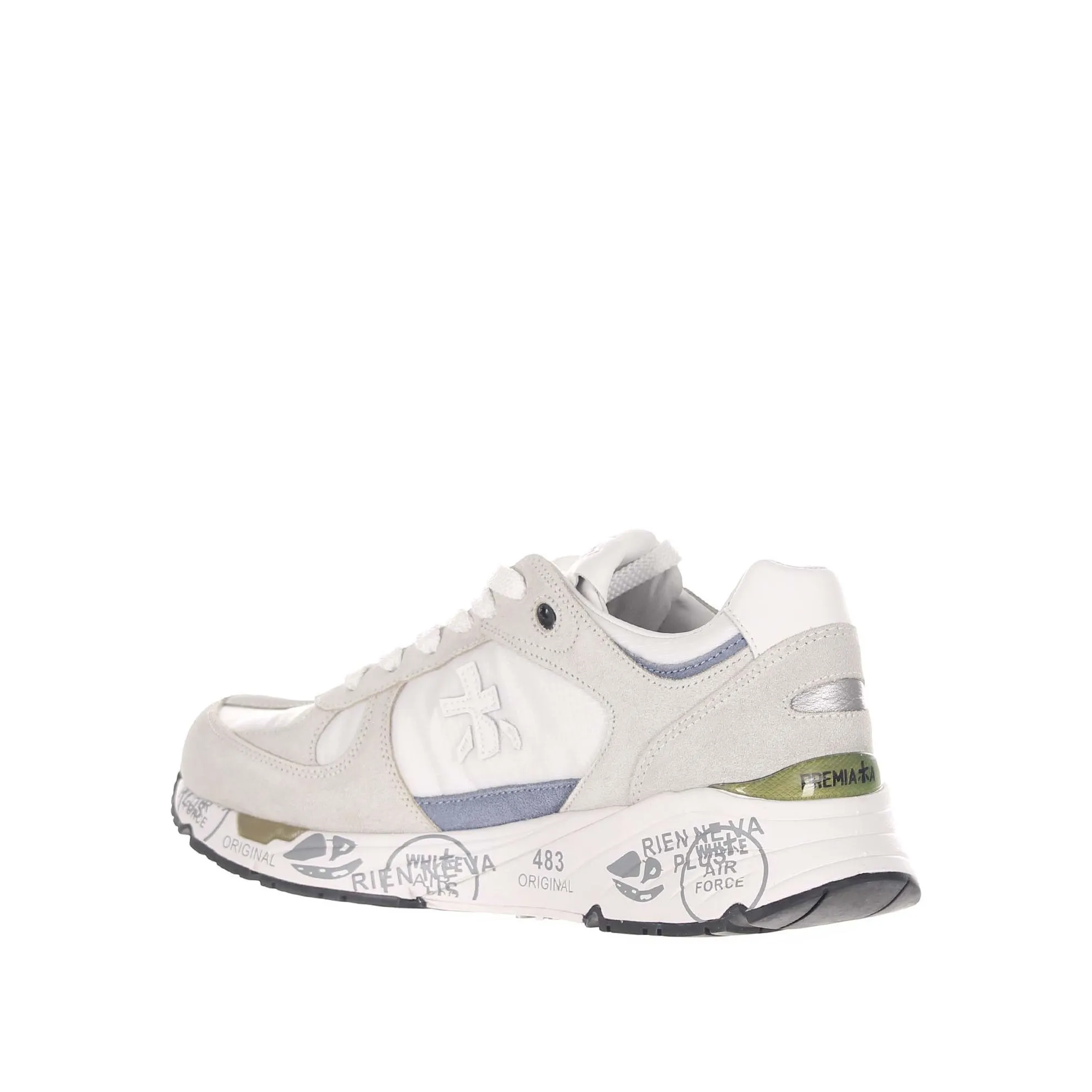 Sneakers in camoscio e nylon
