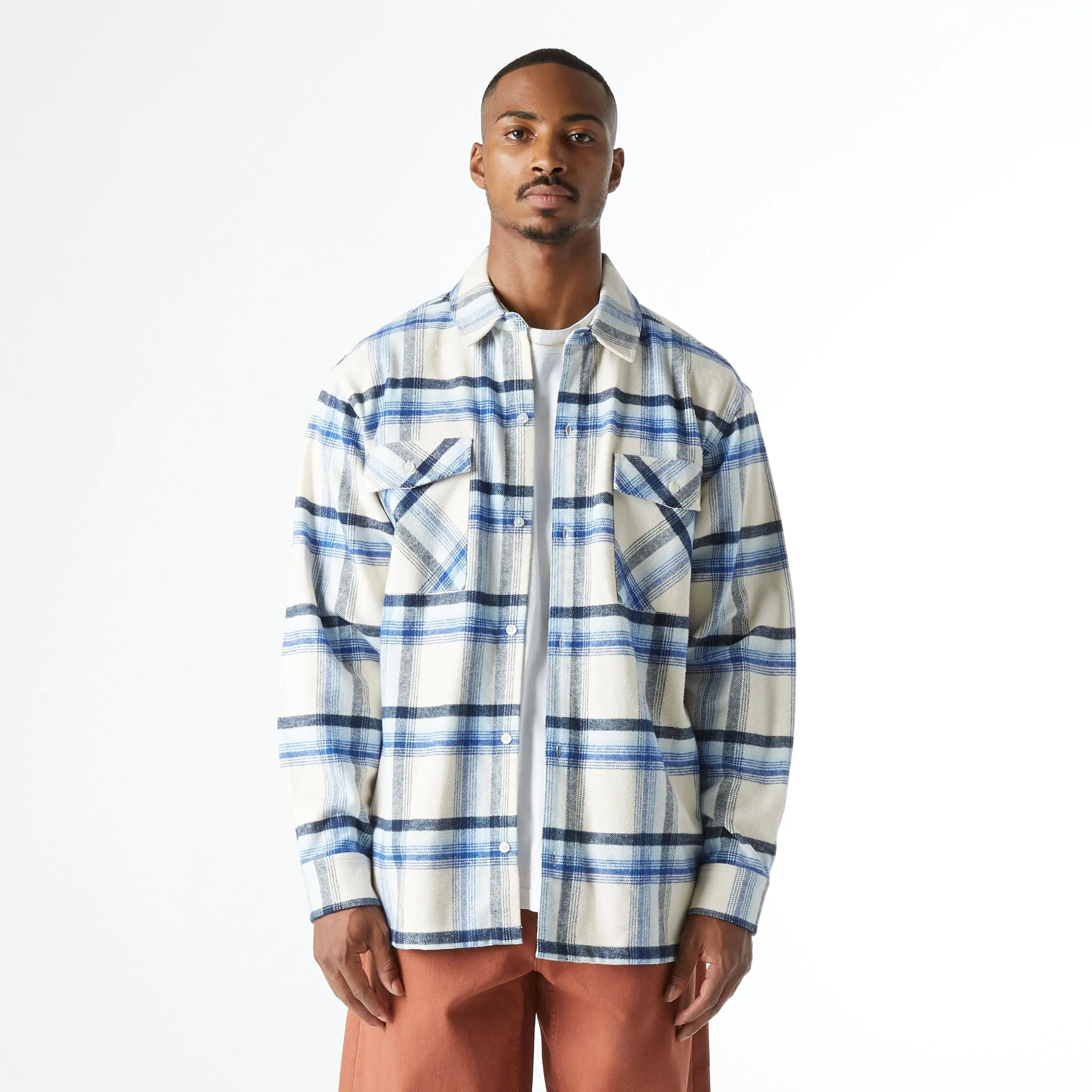SORRENTO FLANNEL SHIRT - NATURAL