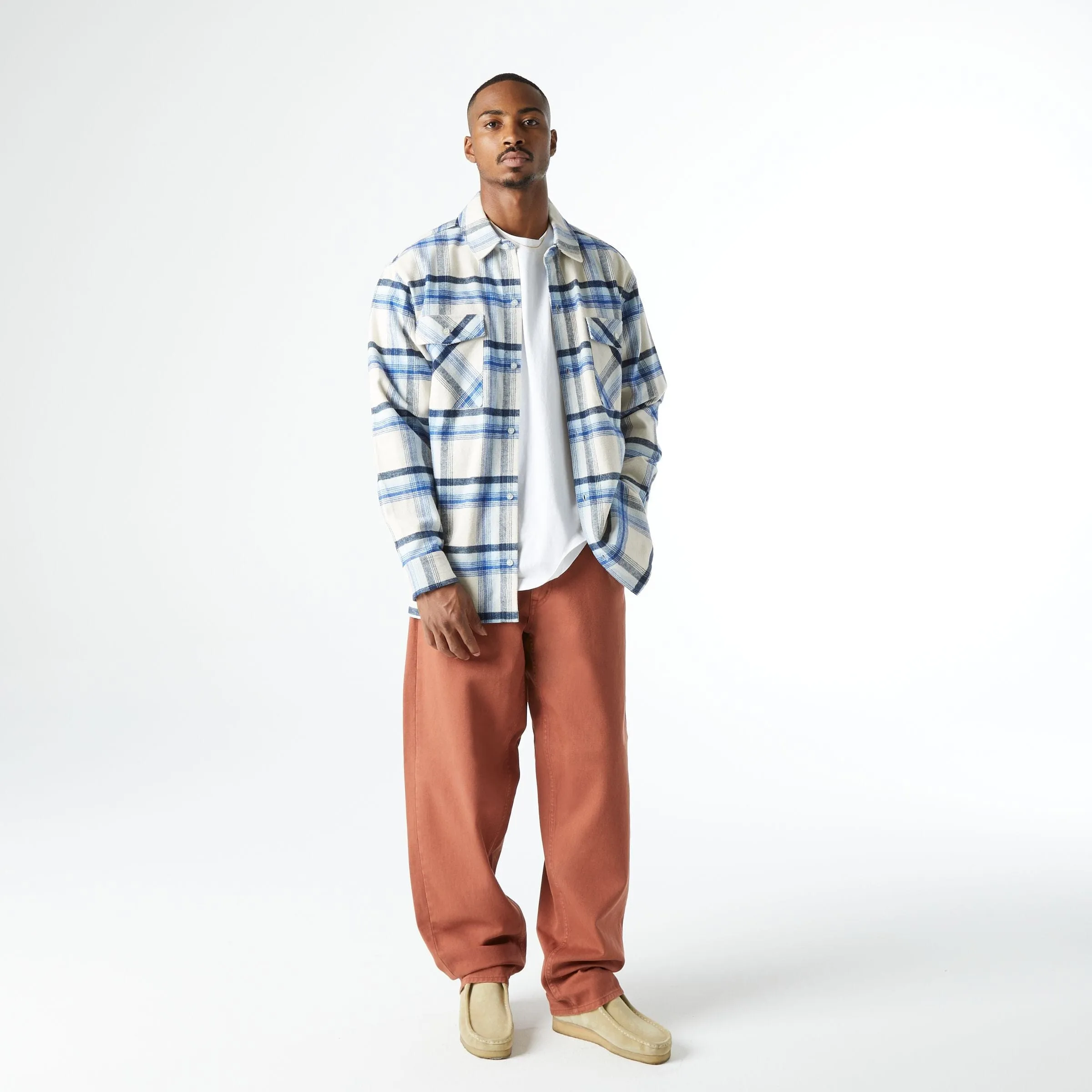 SORRENTO FLANNEL SHIRT - NATURAL