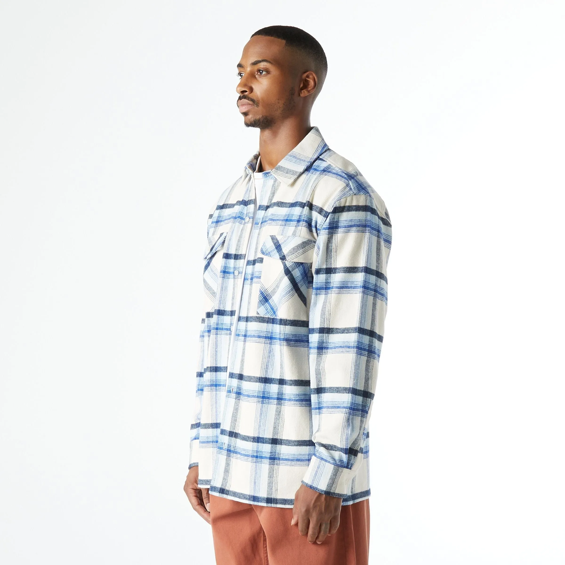 SORRENTO FLANNEL SHIRT - NATURAL