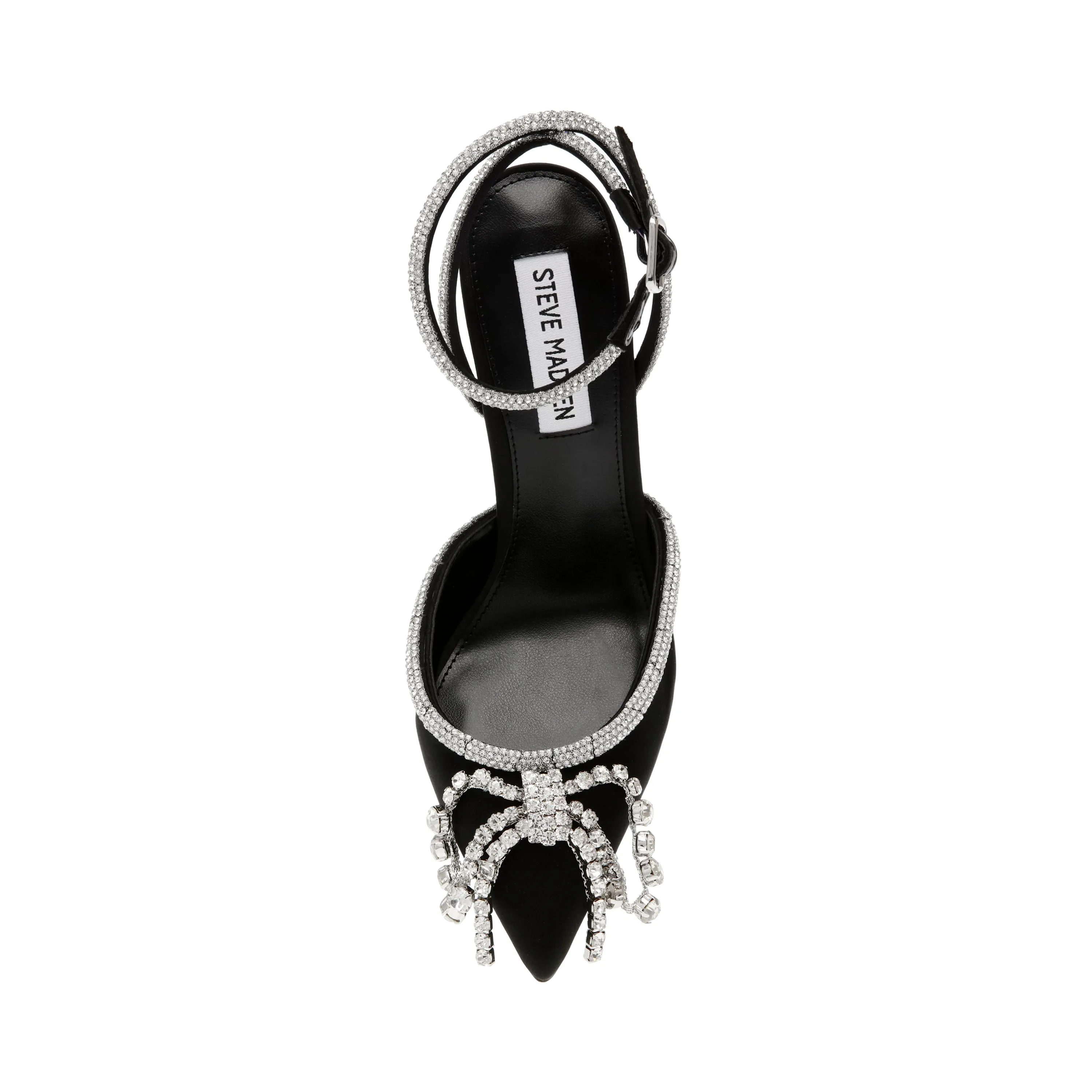 Steve Madden Vibrantly Black Satin - Scarpe Donna Nere    