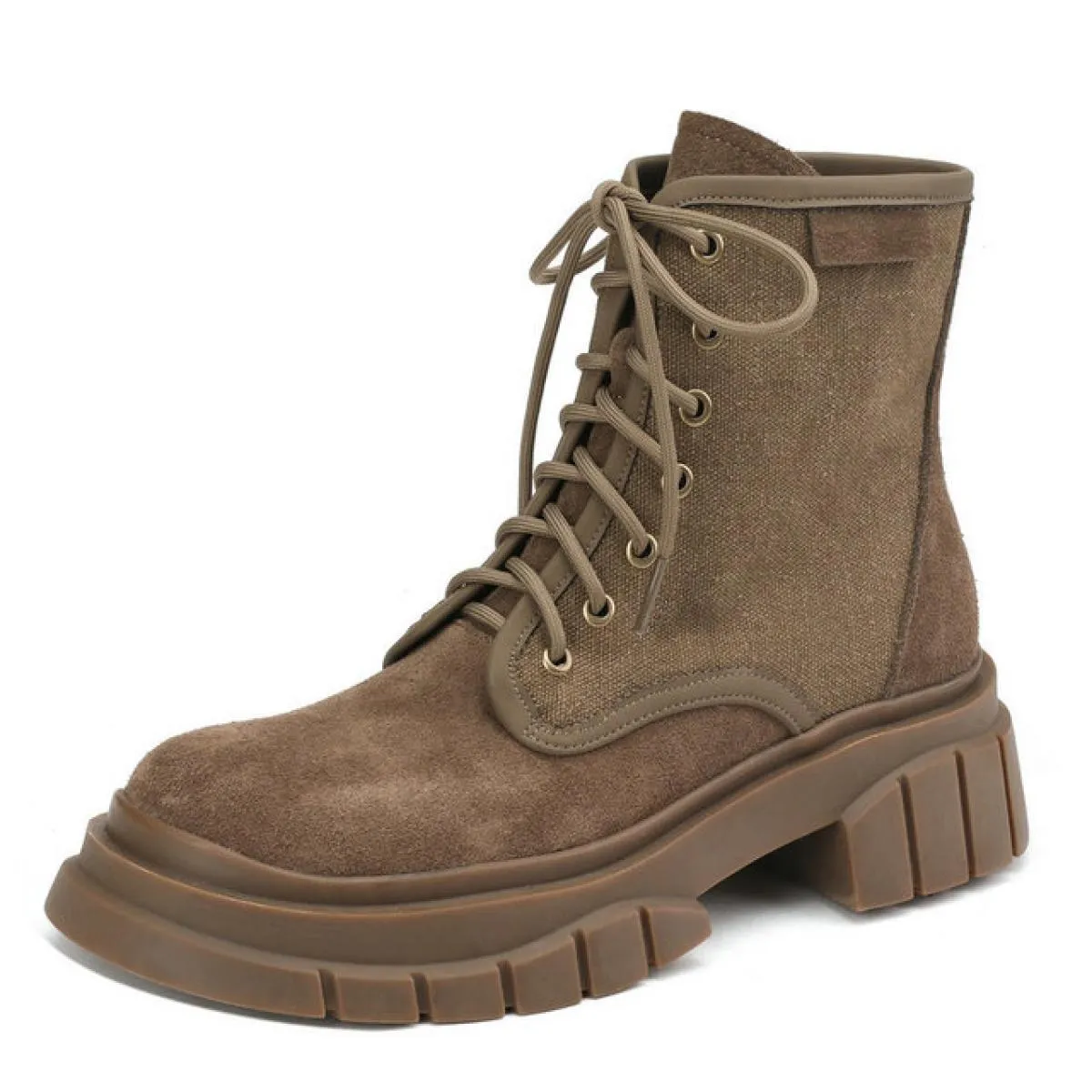 Stivaletti da donna retrò con tacco alto Autunno Inverno Vera pelle incrociata Scarpe da lavoro casual da ufficio Donna